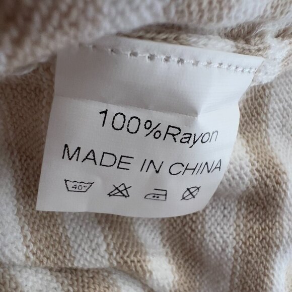 Anrabess Women's Long Sleeve Crewneck Striped Pull-Over Sweater/Top XL - Picture 8 of 9